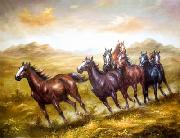 unknow artist Horses 016 china oil painting artist